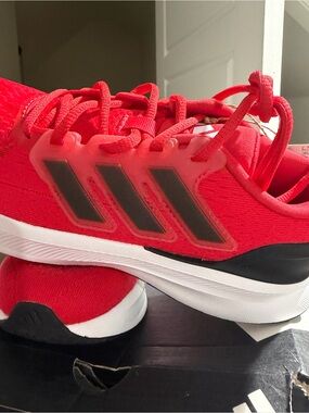 adidas Kids Red and Black Athletic Sneakers